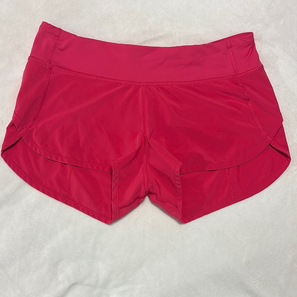 Lululemon Athletica Raspberry Speed Up Shorts Low-Rise 2.5in